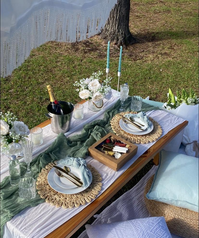 Luxe Tablescape Picnic Proposal Package