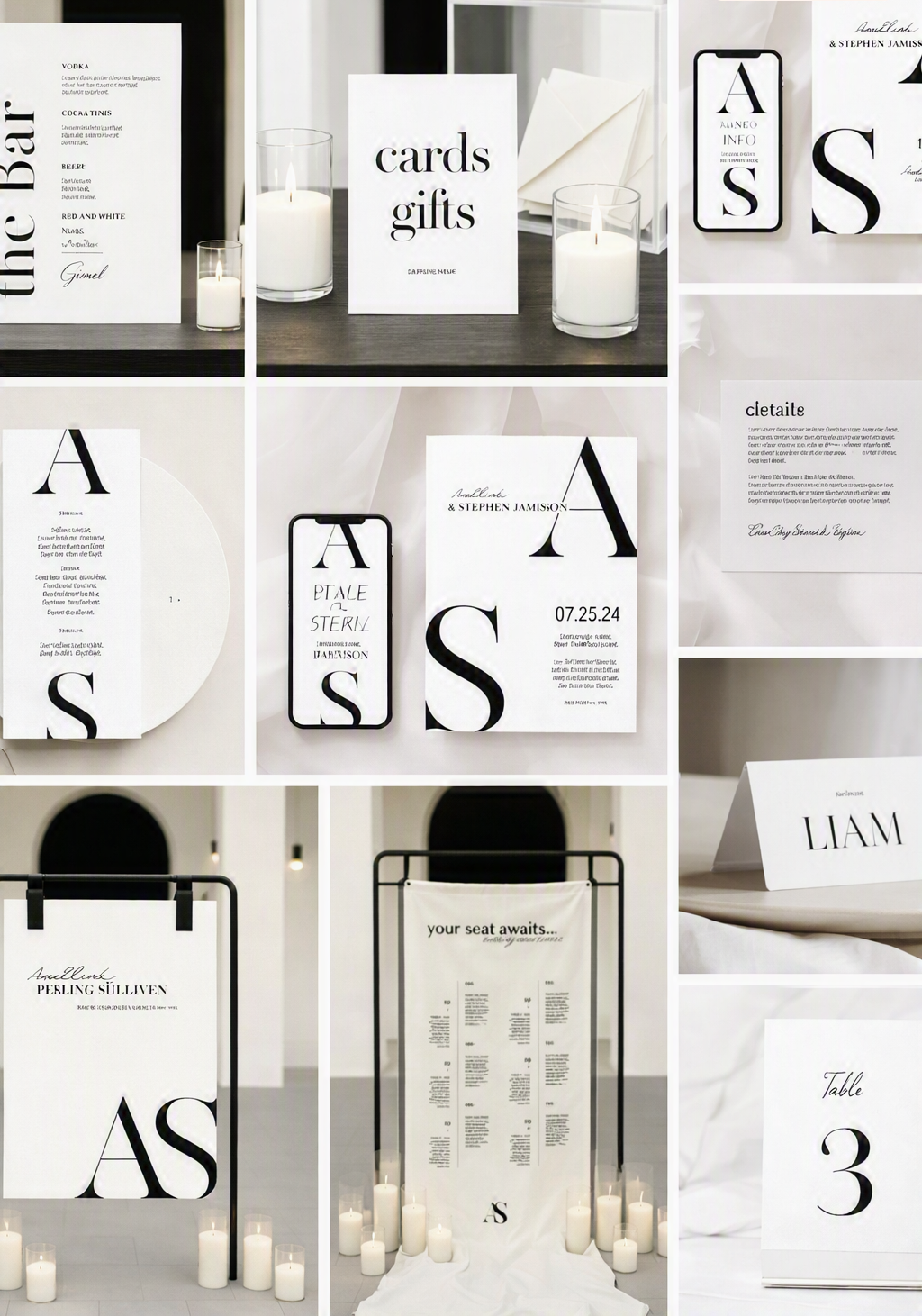 DIY Wedding Invitation Template Packages