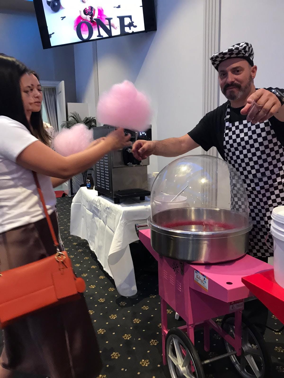 Fairy Floss Machine with Cart